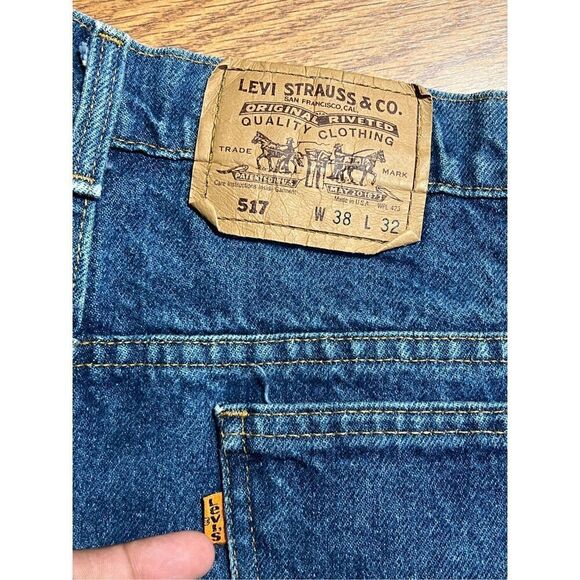 Vintage Levi’s 517 Orange Tab 1992 Bootcut Jeans - Picture 4 of 8